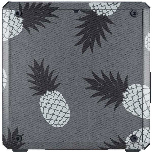 Black and White Pineapples Cooler Master MasterBox Q300L Mini Tower Skin