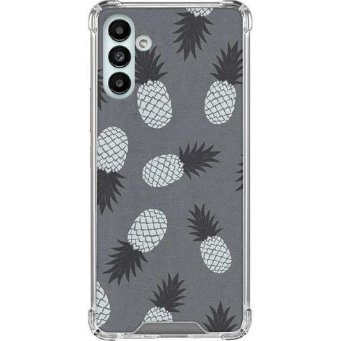 Black and White Pineapples Galaxy A13 5G Clear Case