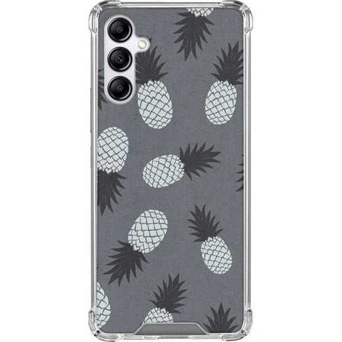 Black and White Pineapples Galaxy A14 5G Clear Case