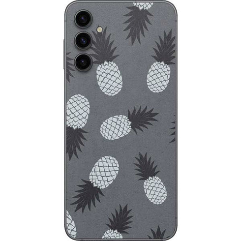 Black and White Pineapples Galaxy A14 5G Skin