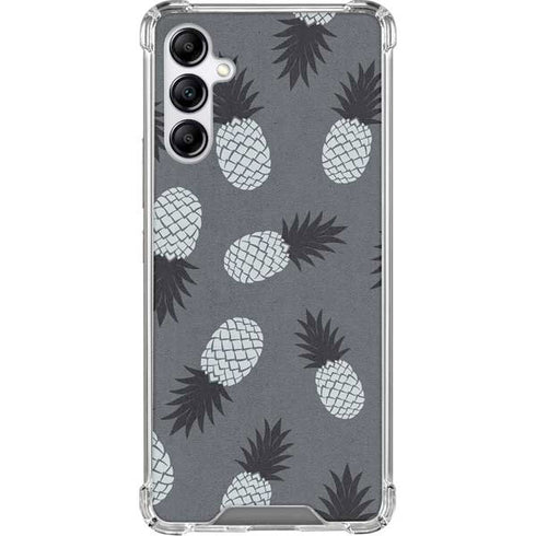 Black and White Pineapples Galaxy A15 5G Clear Case