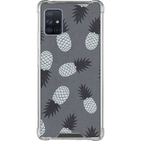 Black and White Pineapples Galaxy A51 5G Clear Case