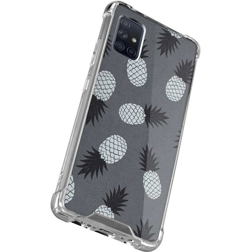 Black and White Pineapples Galaxy A51 5G Clear Case