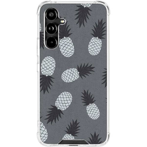 Black and White Pineapples Galaxy A54 5G Clear Case