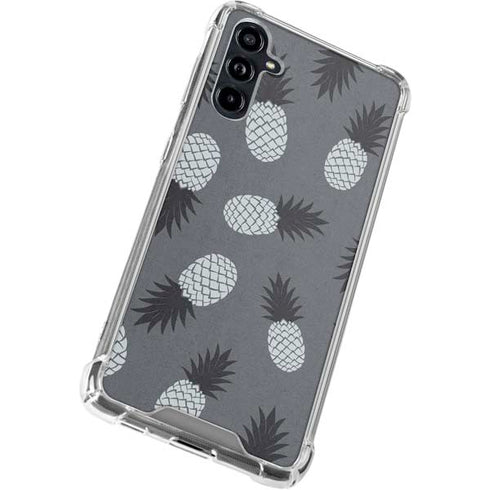 Black and White Pineapples Galaxy A54 5G Clear Case