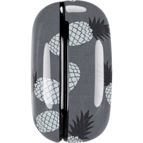 Black and White Pineapples Galaxy Buds Live Skin