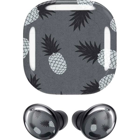 Black and White Pineapples Galaxy Buds Pro Skin