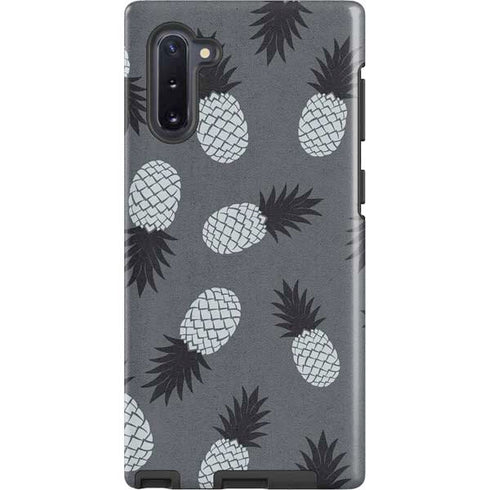 Black and White Pineapples Galaxy Note 10 Pro Case