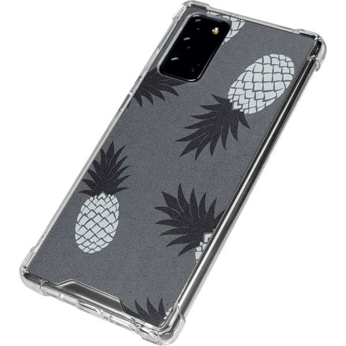 Black and White Pineapples Galaxy Note20 5G Clear Case