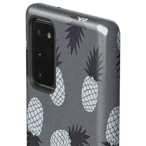 Black and White Pineapples Galaxy Note20 5G Pro Case