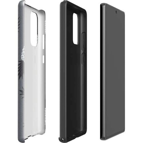 Black and White Pineapples Galaxy Note20 5G Pro Case