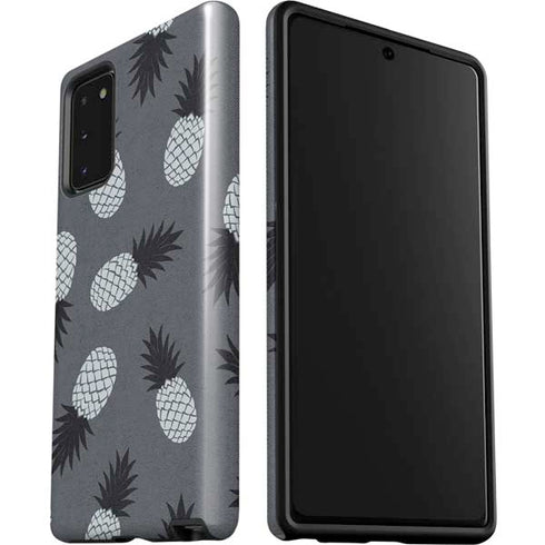 Black and White Pineapples Galaxy Note20 5G Pro Case