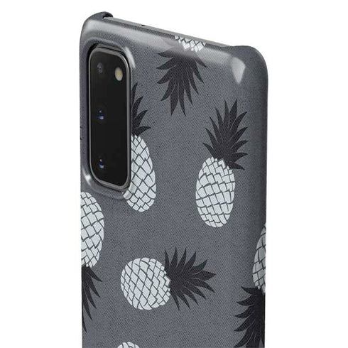 Black and White Pineapples Galaxy S20 Lite Case