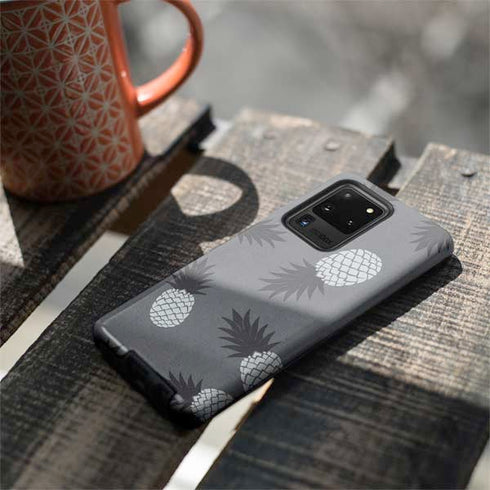 Black and White Pineapples Galaxy S20 Ultra 5G Pro Case