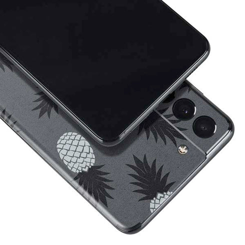 Black and White Pineapples Galaxy S21 5G Skin