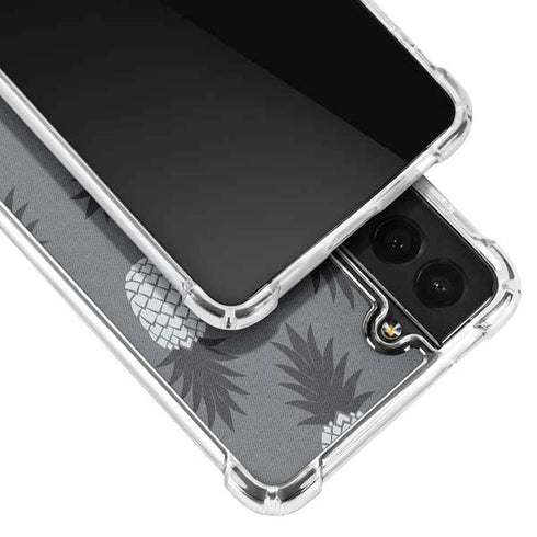 Black and White Pineapples Galaxy S21 Plus 5G Clear Case