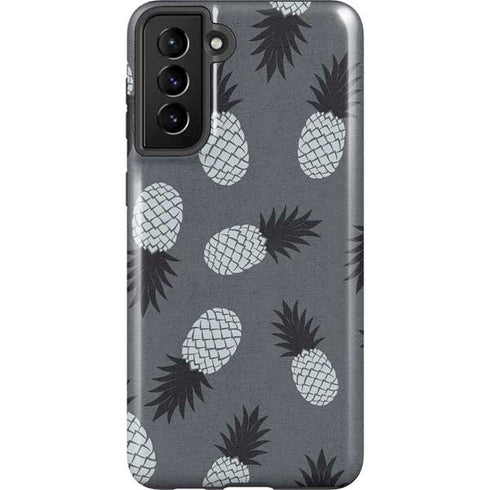 Black and White Pineapples Galaxy S21 Plus 5G Pro Case