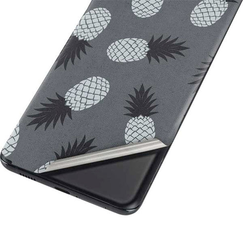Black and White Pineapples Galaxy S21 Ultra 5G Skin