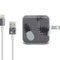 Black and White Pineapples iPad Charger (10W USB) Skin
