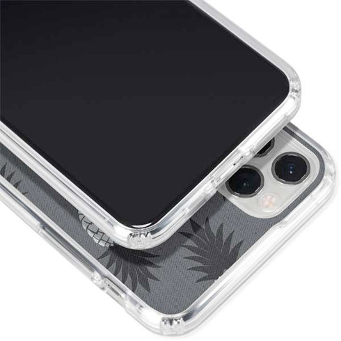 Black and White Pineapples iPhone 11 Pro Clear Case