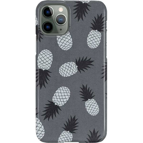 Black and White Pineapples iPhone 11 Pro Lite Case