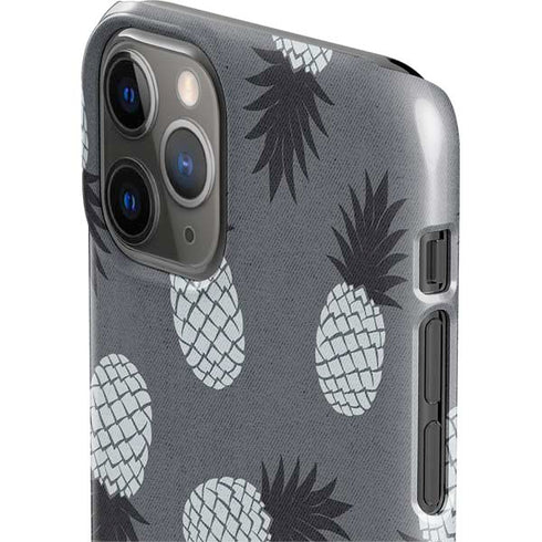 Black and White Pineapples iPhone 11 Pro Lite Case