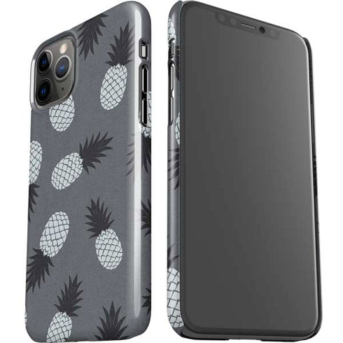 Black and White Pineapples iPhone 11 Pro Lite Case
