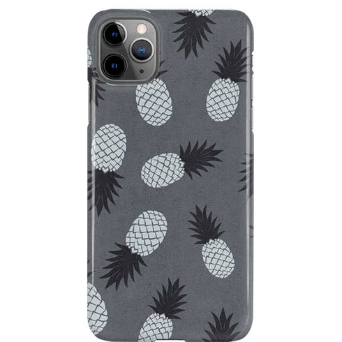 Black and White Pineapples iPhone 11 Pro Max Lite Case