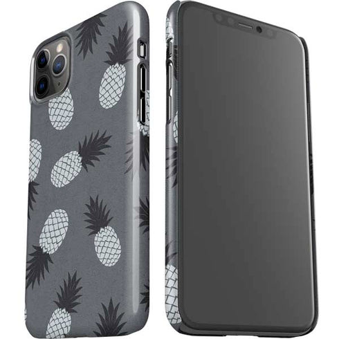Black and White Pineapples iPhone 11 Pro Max Lite Case