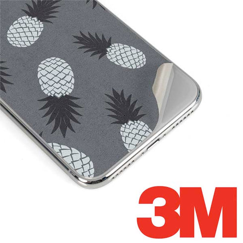 Black and White Pineapples iPhone 11 Pro Skin