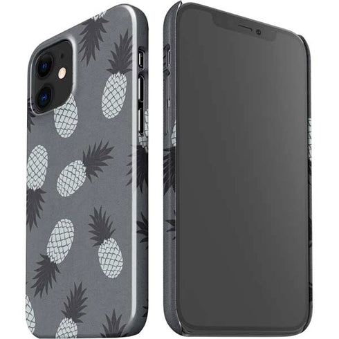 Black and White Pineapples iPhone 12 Mini Lite Case