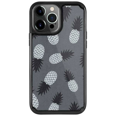 Black and White Pineapples iPhone 13 Pro Cargo Case