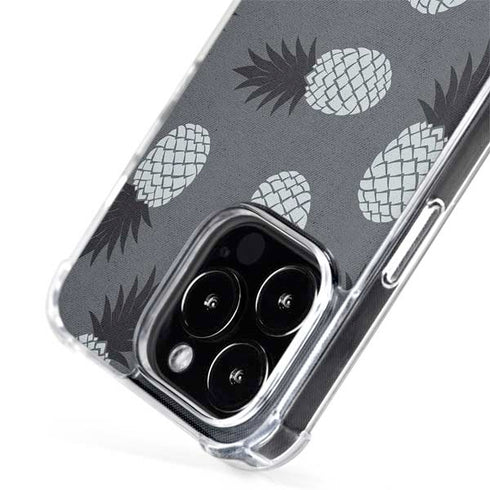 Black and White Pineapples iPhone 15 Pro Max MagSafe Case