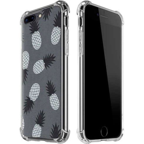 Black and White Pineapples iPhone 7/8 Plus Clear Case