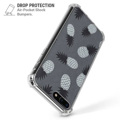 Black and White Pineapples iPhone 7/8 Plus Clear Case