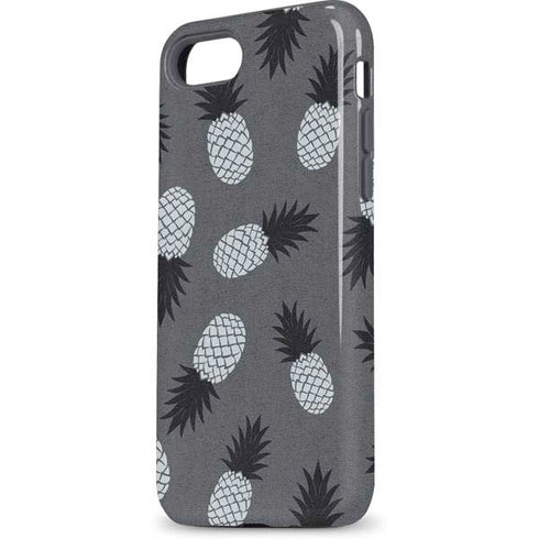 Black and White Pineapples iPhone 8 Pro Case