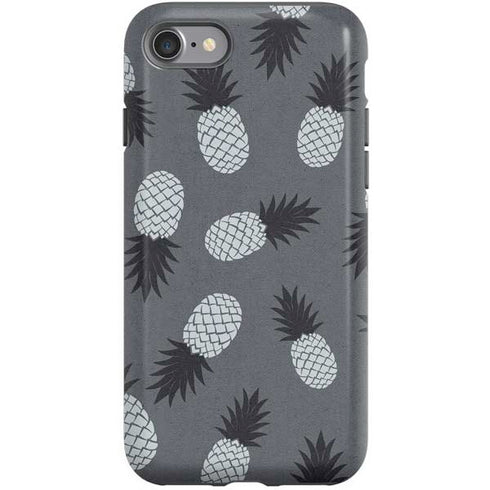 Black and White Pineapples iPhone SE (2nd & 3rd Gen) Pro Case