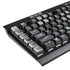Black and White Pineapples K95 RGB PLATINUM Mechanical Gaming Keyboard Skin