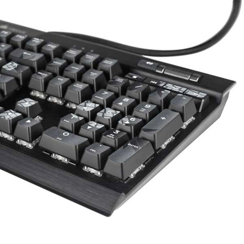 Black and White Pineapples K95 RGB PLATINUM Mechanical Gaming Keyboard Skin