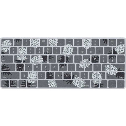 Black and White Pineapples Magic Keyboard Skin