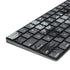 Black and White Pineapples Magic Keyboard with Numeric Keypad Skin