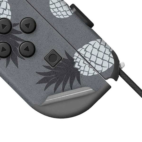 Black and White Pineapples Nintendo Joy-Con (L/R) Controller Skin