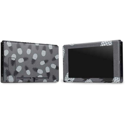 Black and White Pineapples Nintendo Switch Bundle Skin