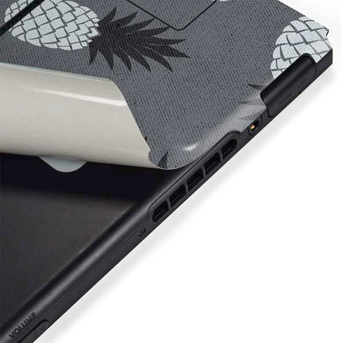 Black and White Pineapples Nintendo Switch Bundle Skin