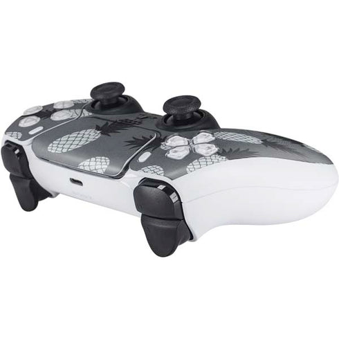 Black and White Pineapples PS5 Controller Skin