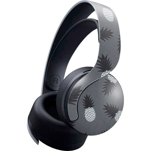 Black and White Pineapples PULSE 3D Wireless Headset for PS5 Skin