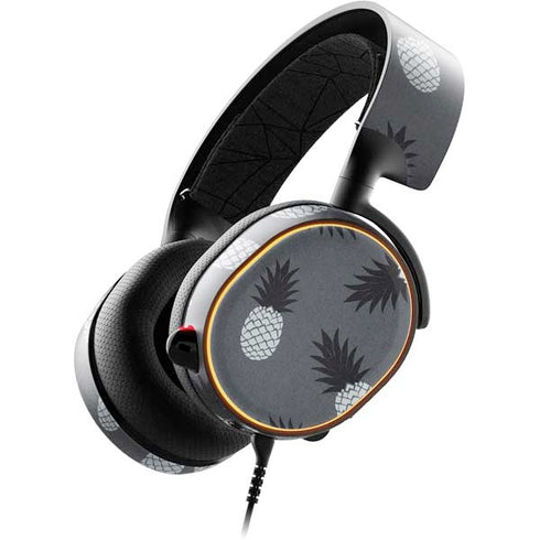 Black and White Pineapples SteelSeries Arctis 5 Skin