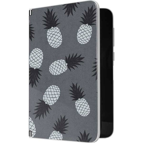 Black and White Pineapples Surface Duo Skin