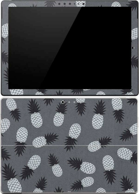 Black and White Pineapples Surface Pro 4 Skin