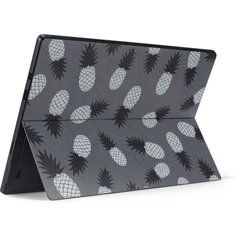 Black and White Pineapples Surface Pro 7 Skin